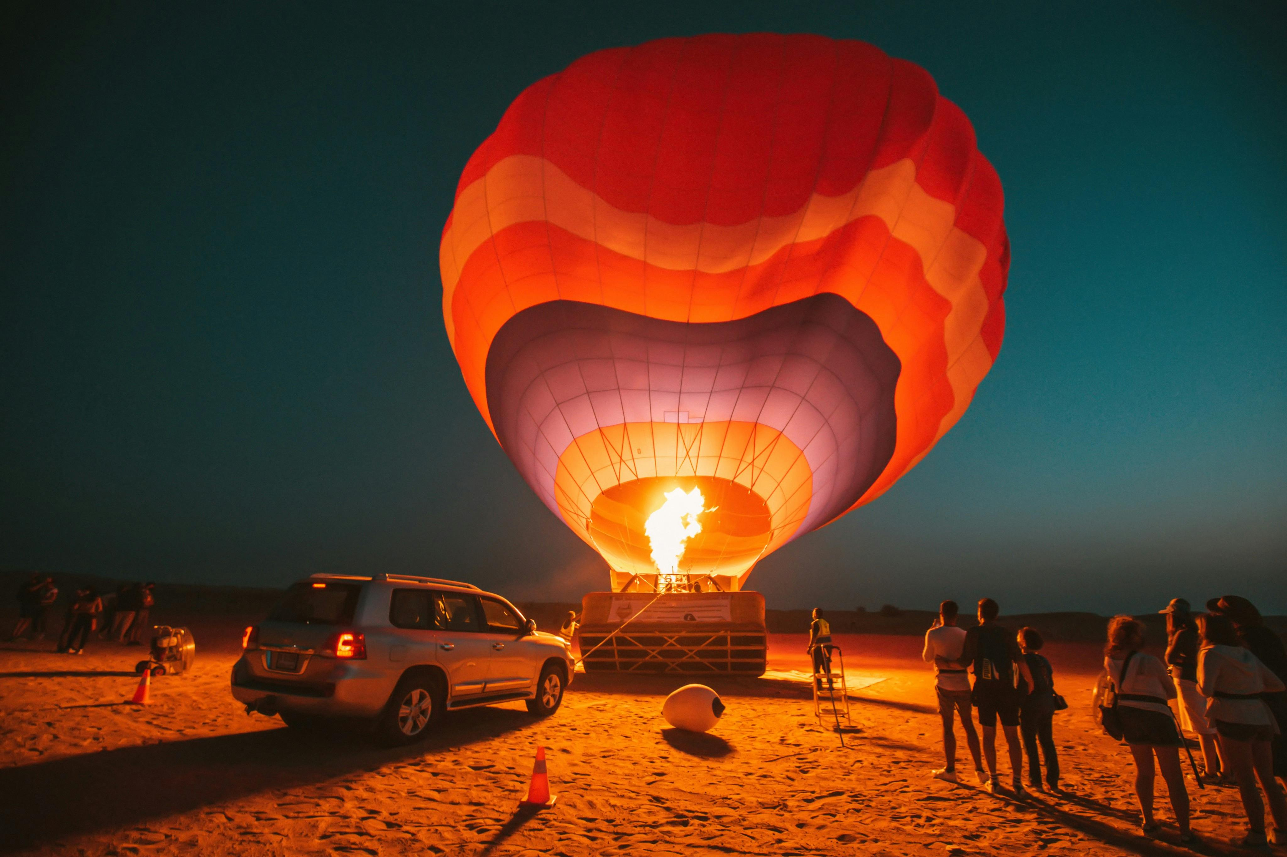 Dubai Hot Air Balloon Flight with Breakfast & Camel Ride - Photo 1 of 17